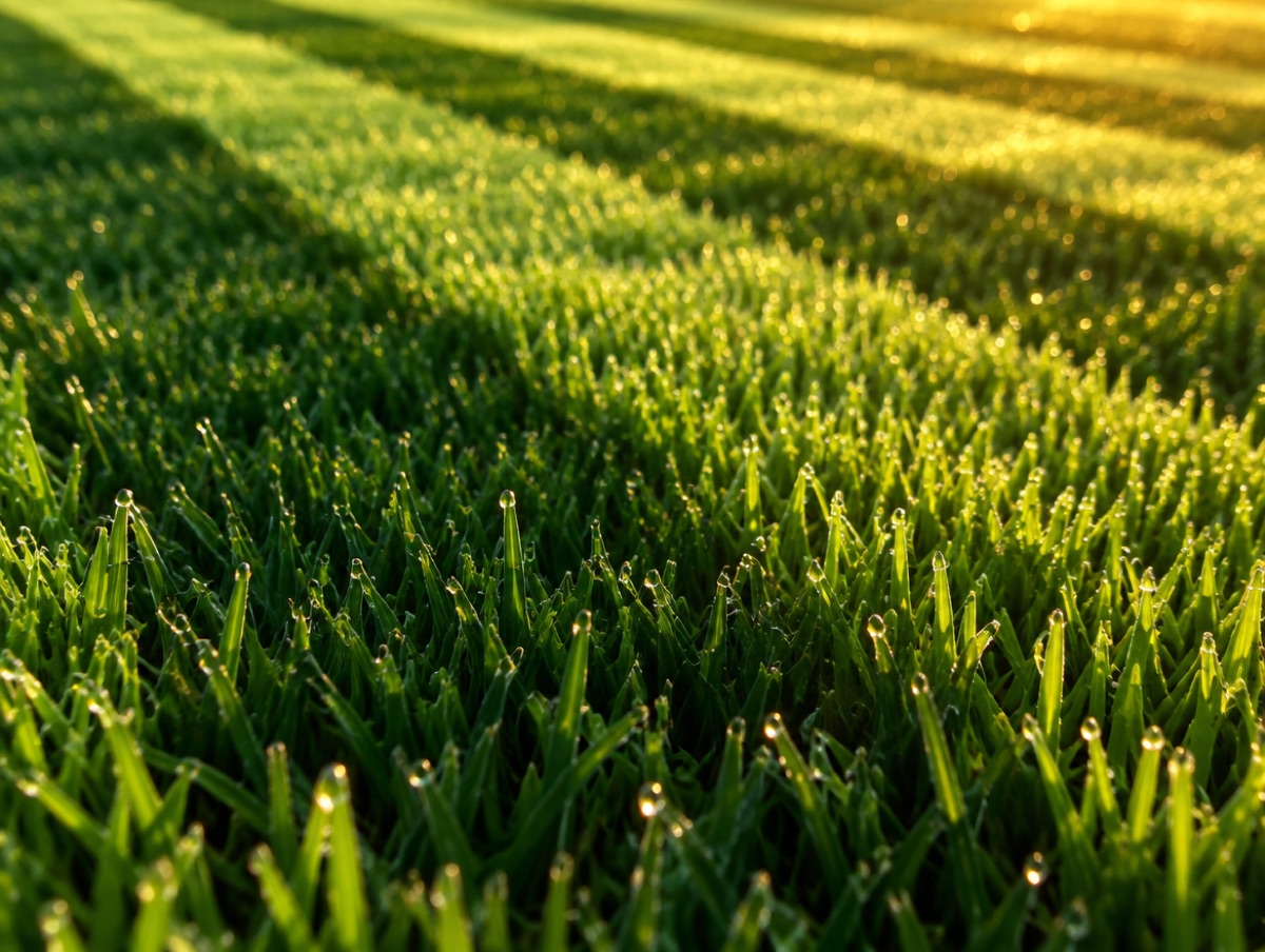 Close striped grass detail